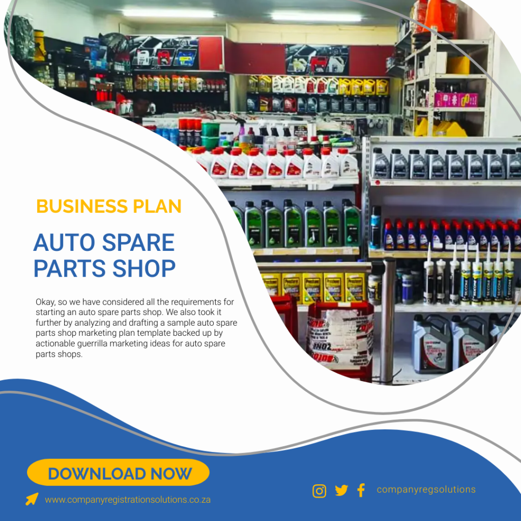 auto spare parts shop business plan